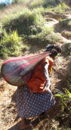 lugging 40kg of green Coffee